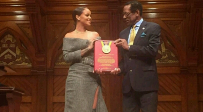 Rihanna Honored with Humanitarian Award From Harvard University